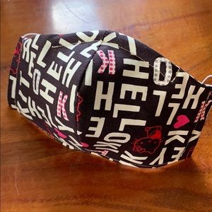 Hello Kitty Face Mask with filter pocket and wire